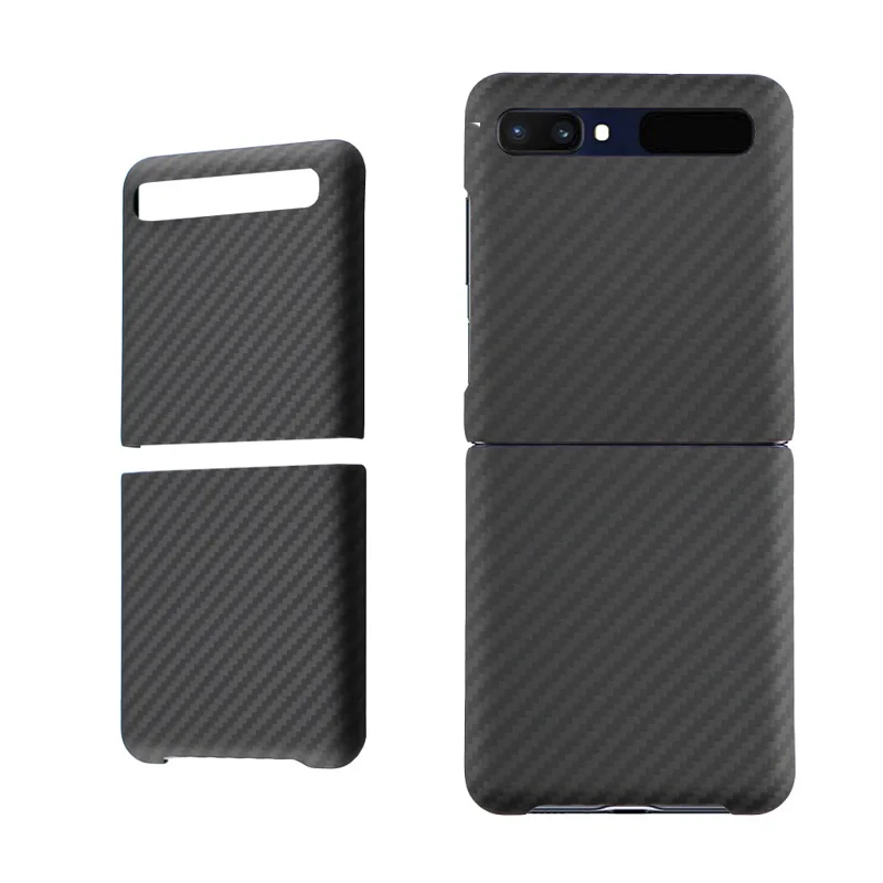 Арамидного волокна чехол для телефона Samsung Galaxy Z Флип ультра-тонкий жесткий с