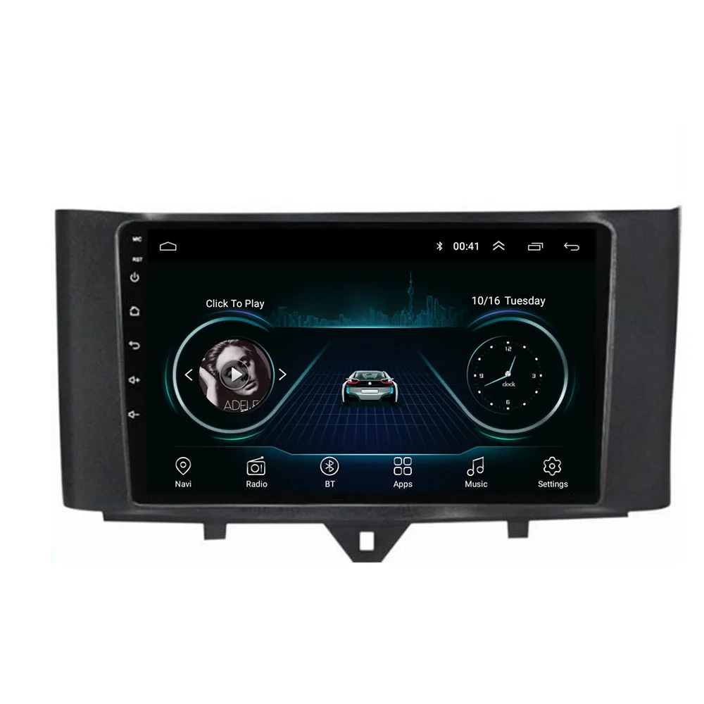

Система Android, автомобильный DVD мультимедийный плеер для Mercedes/Benz Smart Fortwo 2010- 2012 2013 2014 2015 WiFi BT Радио Стерео GPS NC