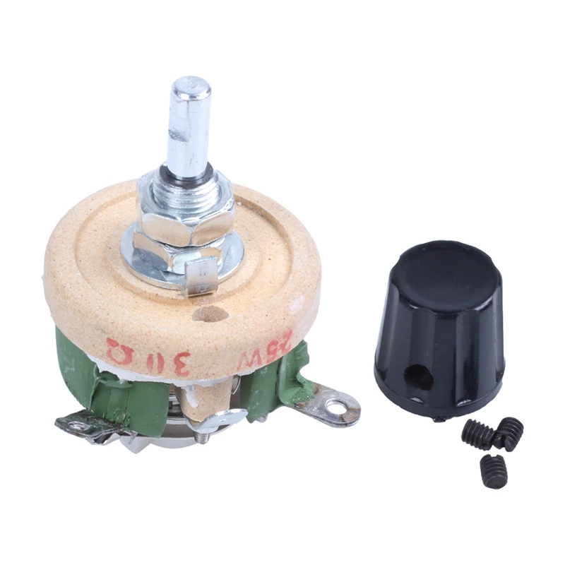 Одноповоротный резистор 25 Вт 30 Ом Регулируемый конический Керамический дисковый