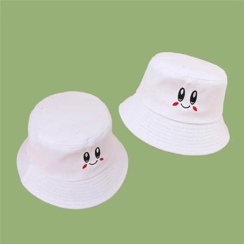 

Cartoons Lovely Face Cotton Bucket Hat Fisherman Hat Outdoor Travel Hat Sun Cap Hats for Men and Women 150