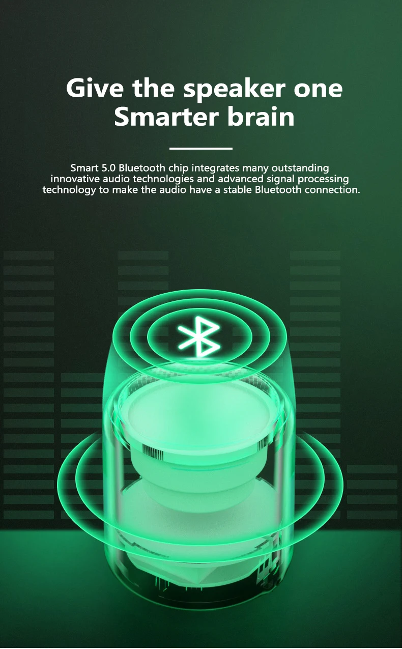 Bluetooth колонка уличная Громкая Беспроводная стерео музыка с объемным звучанием