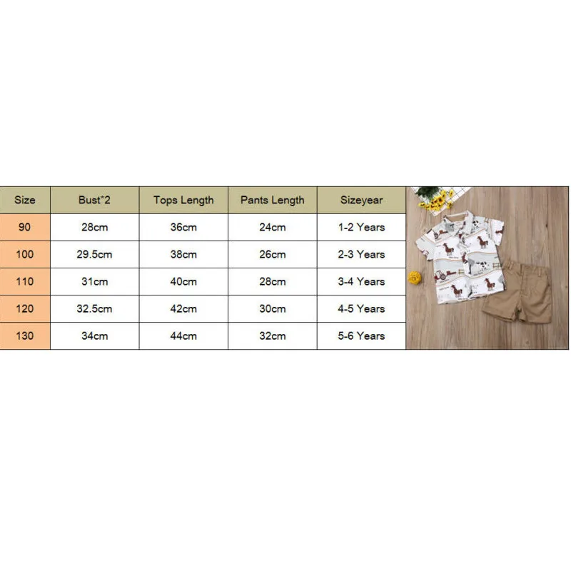 2 шт. футболка с принтом и шорты для мальчиков |