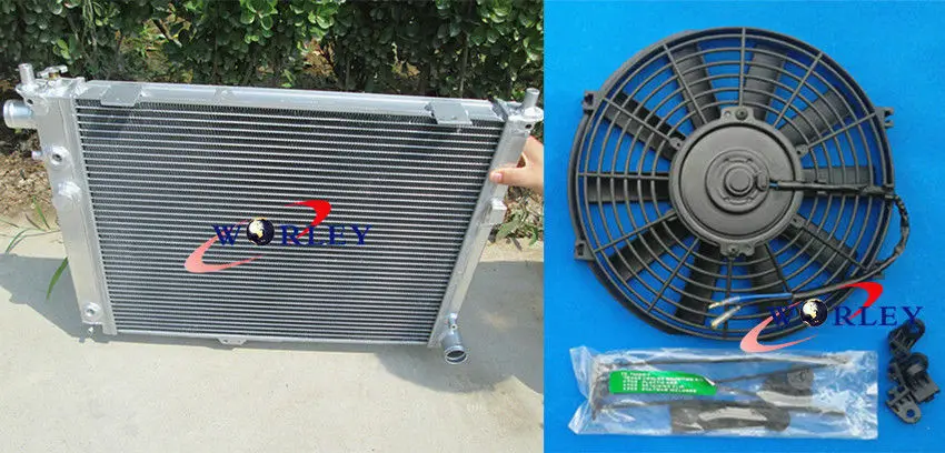

Aluminum Radiator + Fan For Saab 9000 2.3 Turbo NIB 1991-1998 AT/MT1992 1993 1994 1995 1996 1997 1998