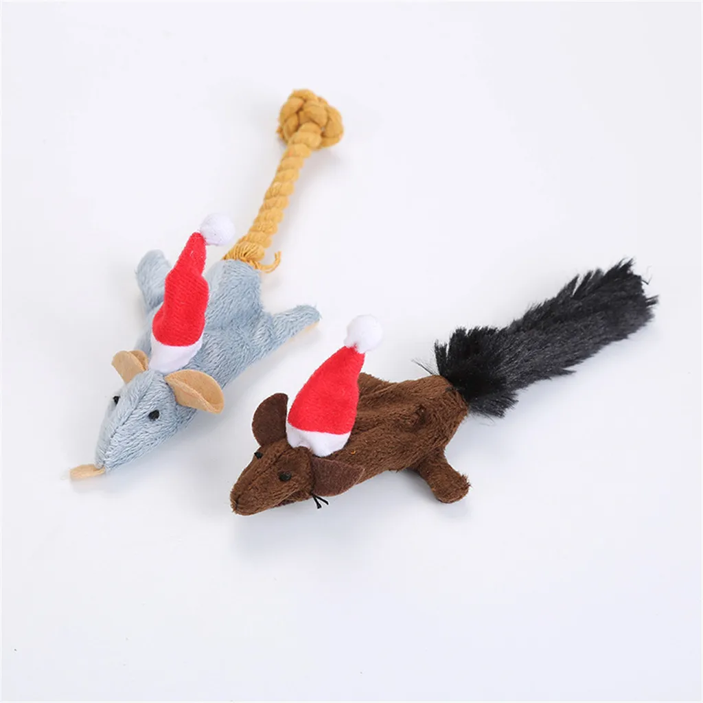 Transer 2 шт./упак. кошка игрушка имитация на Рождество Мышь Кот мягкая плюшевая