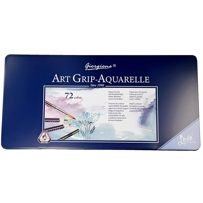 

12/24/36/48 Colors Colored Pencil Wood Graffiti Iron Box Fill Pen Advanced Colored Lead Painting Sketch School Supplies