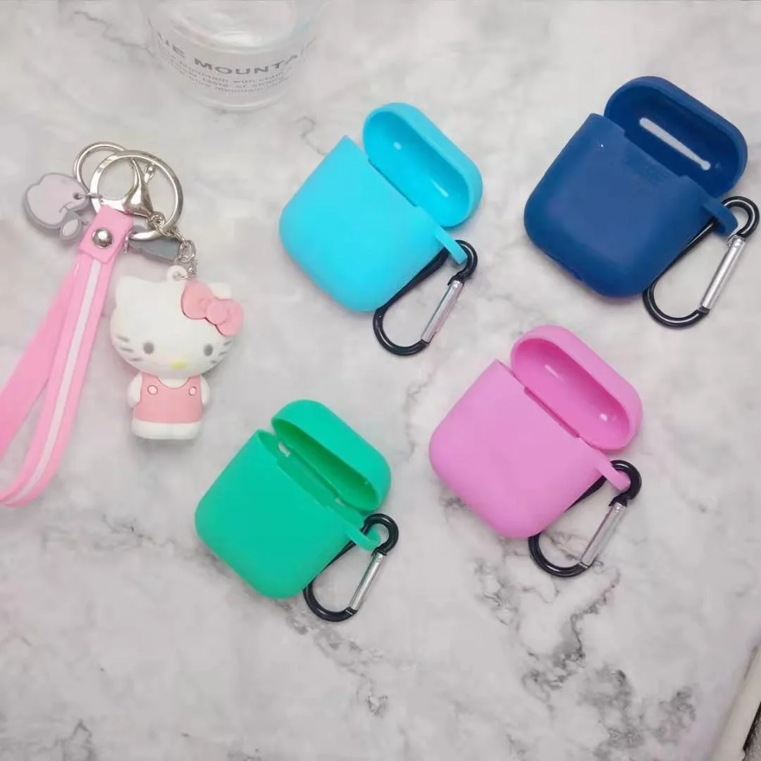 Новые силиконовые чехлы для Airpods1 2-й роскошный защитный чехол наушников Apple Airpods 1
