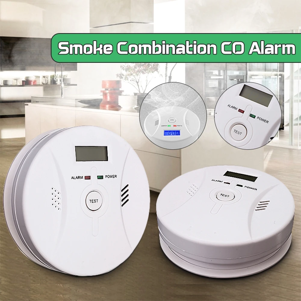 Высокочувствительный детектор угарного газа и Дымовая пожарная сигнализация с