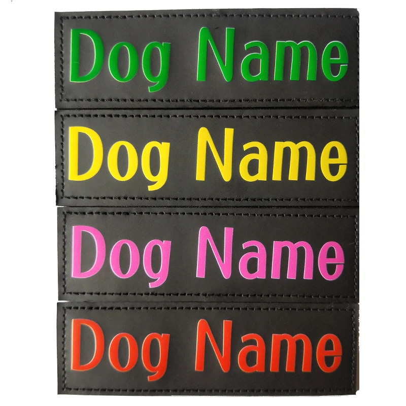 2ps Chromatic Customized Dog K9 Harness Label Sticker Custom ID Tag Pet Vest Dog's Name Labe Supplies | Дом и сад