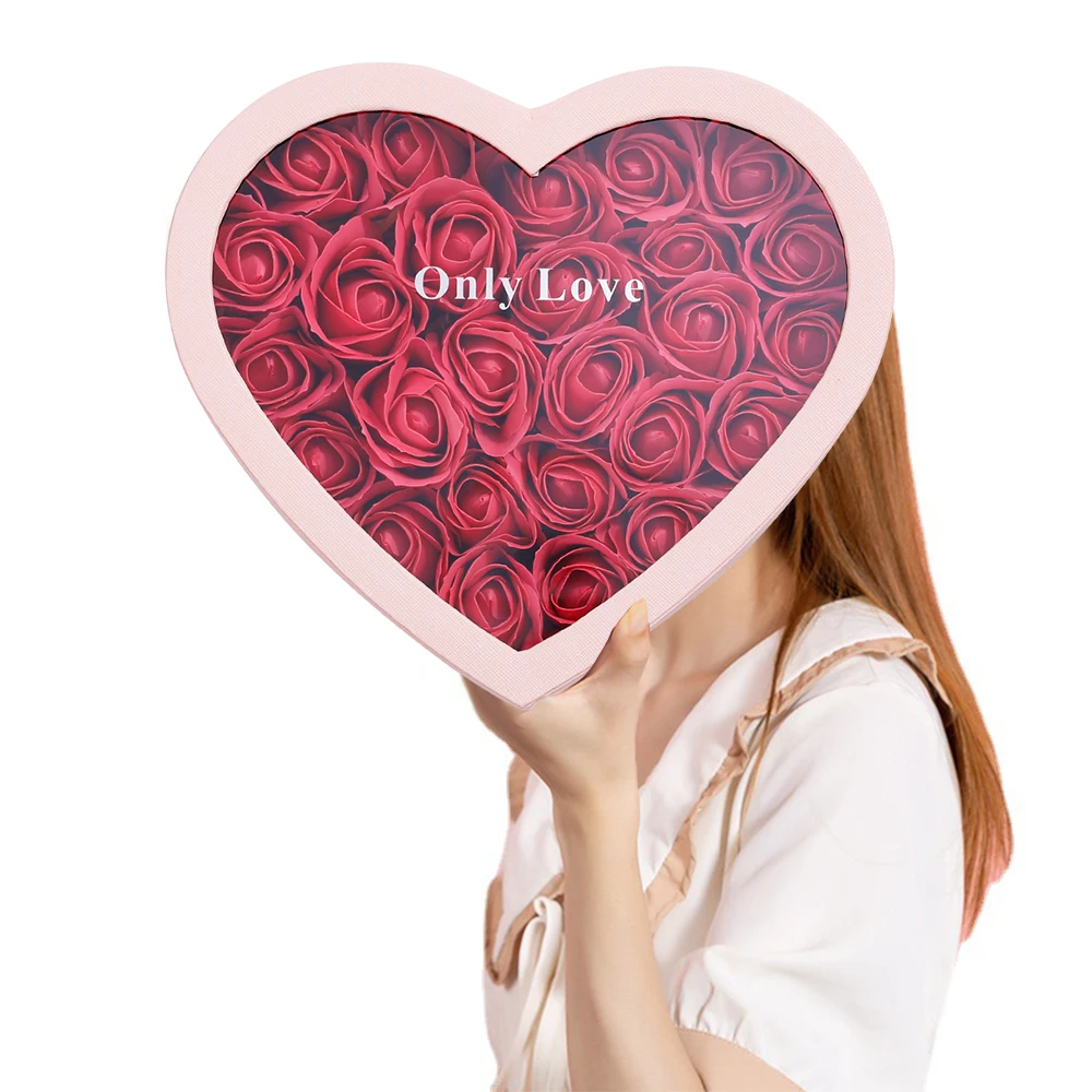Подарочная двухслойная Коробка для мыла в форме сердца 27 шт. | Дом и сад