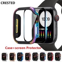 cover case for apple watch series 6 se 5 4 3 44mm 40mm tpualuminum alloy ultra thin full protector case for iwatch accessories