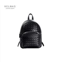 genuine leather woven shoulder bag womens 2020 new style fashion mini backpack soft luxury brand design bag sheepskin
