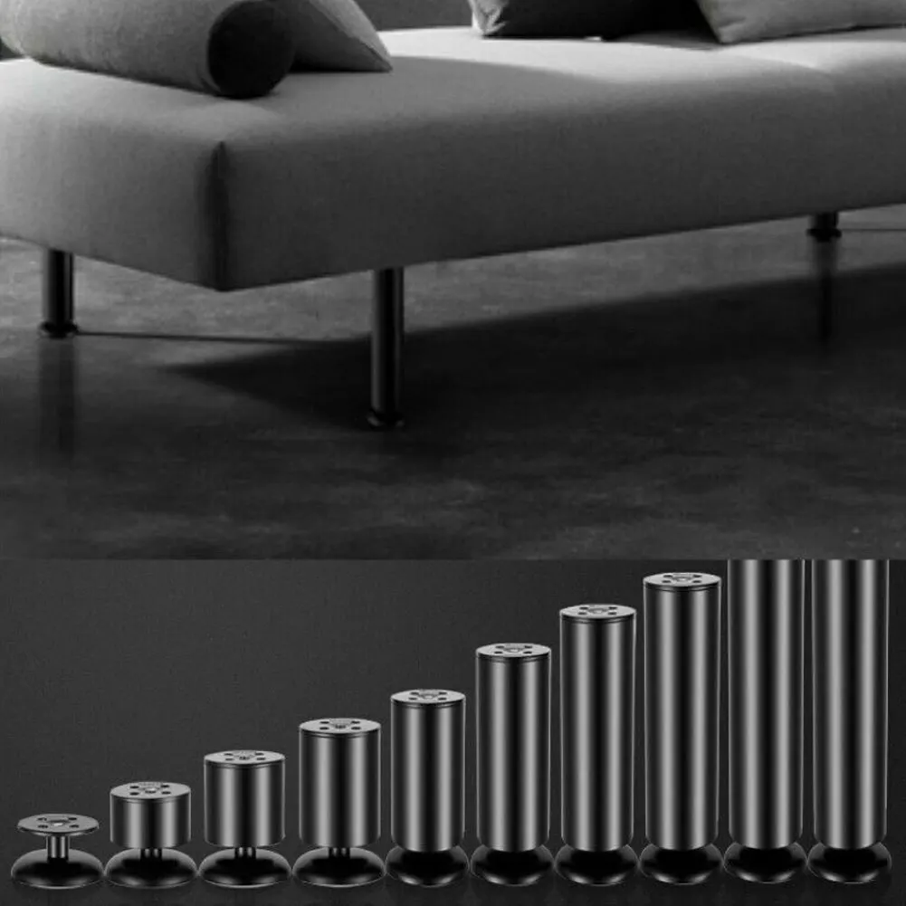 6-25cm Stainless Steel Adjustable Leg Cabinet Furniture Table Desk Sofa Bed Foot Cover Thickened Reinforcement Cabinet Foot