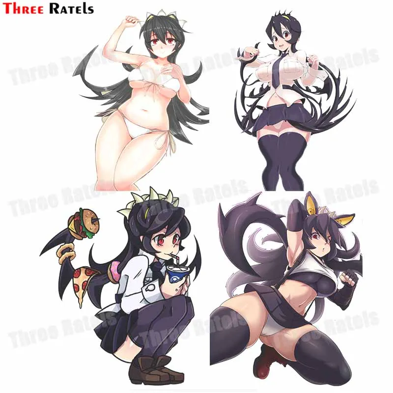 

Три Ratels F726 Filia и Samson Skullgirls машина, бампер, окно наклейки ремонт наклейки виниловые обернуть мотоцикл солнцезащитный Декор