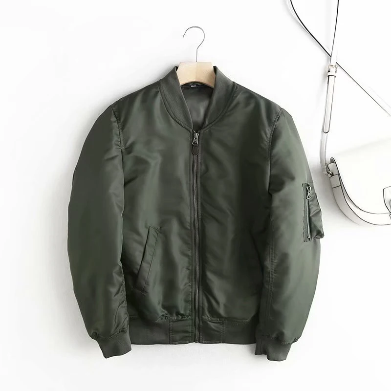 Женская бейсбольная куртка Sister Fara базовая Свободная куртка-бомбер на молнии