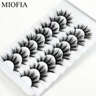 Натуральные накладные ресницы MIOFIA, ресницы 3D из искусственной норки ручной завивки, косметические ресницы для красоты, 5810 пар