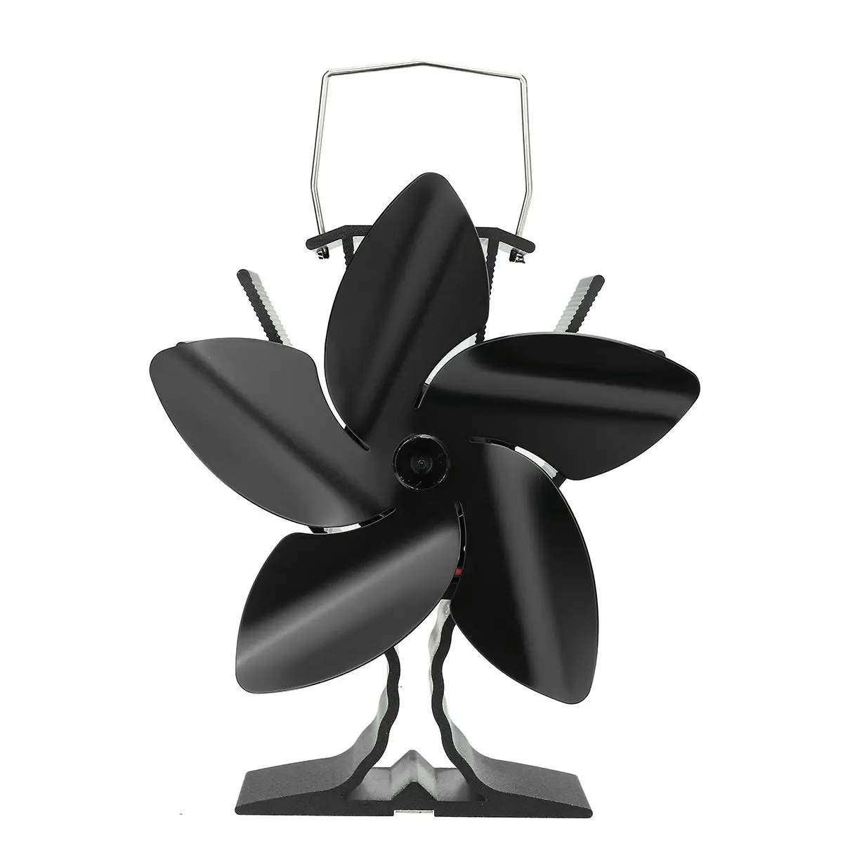 

5 Blades Fireplace Fan Quiet Safe Wood Burning Stove Heat Powered Efficient Heat Distribution Home Fireplace Ecofan
