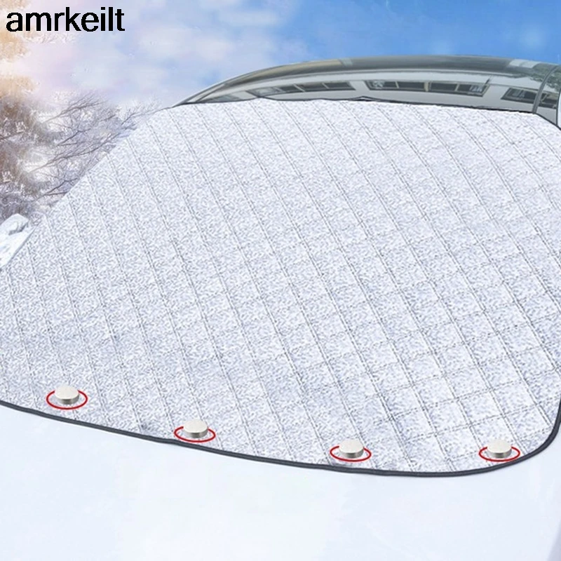 

Winter Car Windscreen Windshield Front Cover Anti Snow Frost Ice Shield Dust Protector Heat Sun Mat