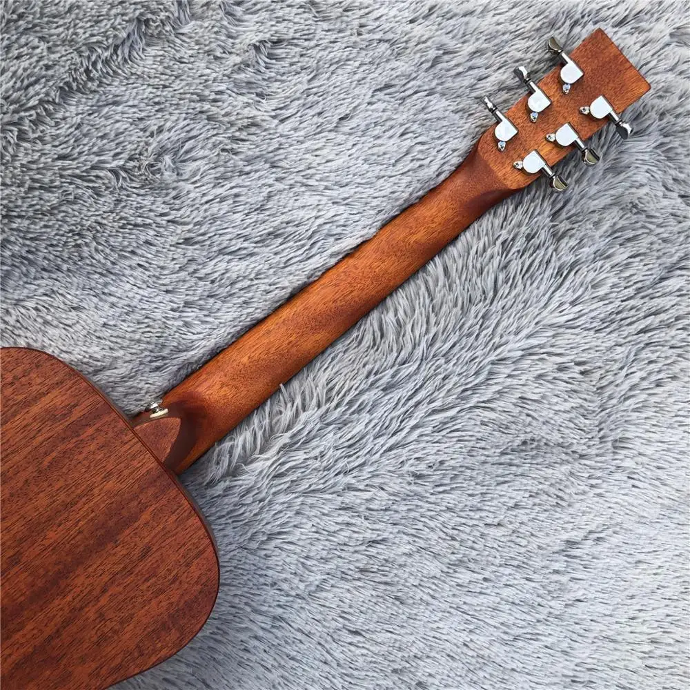 

Solid Spruce 34 Inches Mini Acoustic Guitar Handmade X Logo Travel Acoustic Electric guitar,Free Shipping