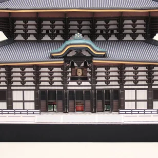 Япония Dongda храм зал Будда 3D Строительная Бумажная модель всемирно известная