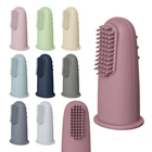 Детская Мягкая зубная щетка на палец, без БФА, силиконовая детская зубная щетка для чистки зубов, пищевой силикон, уход за полостью рта Bebes