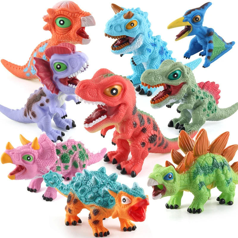 Фото Креативная игрушка-динозавр имитация полых мягких искусственных моделей