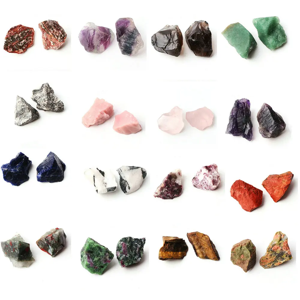 2 шт. натуральный кристалл кварца минералы образец неправильной формы грубый