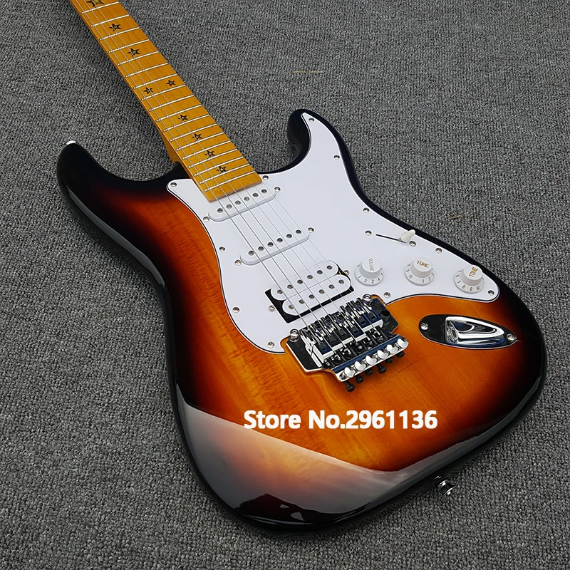 Высококачественная электрическая гитара 2019 года корпус из красного дерева с