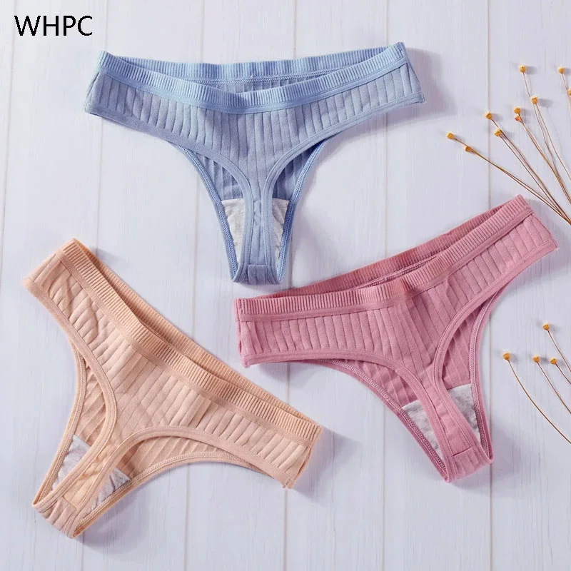 3 шт./компл. Для женщин хлопковые стринги для девочек подростков Детские