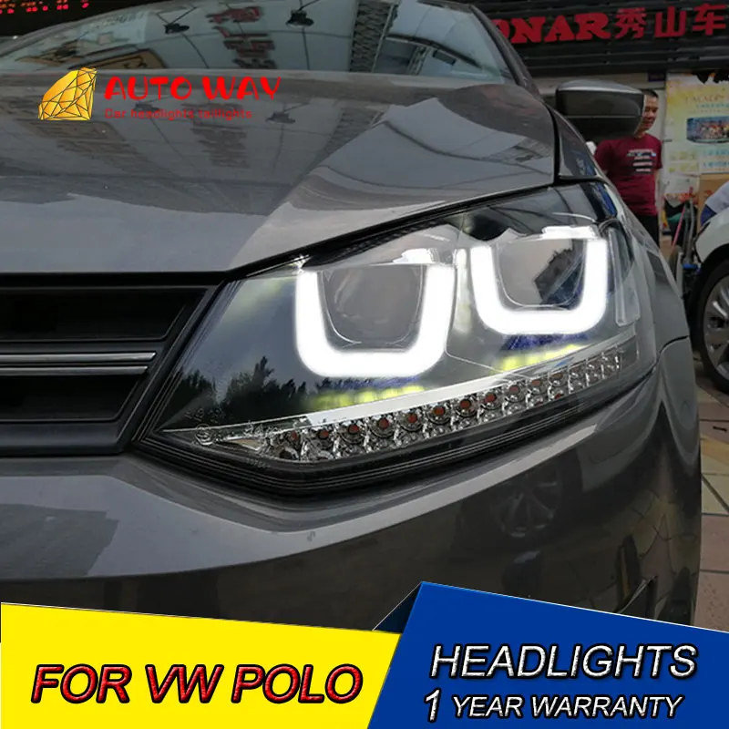 Автомобильный Стайлинг светодиодный чехол HID для фар Rio VW Polo 2009 2015 биксеноновые