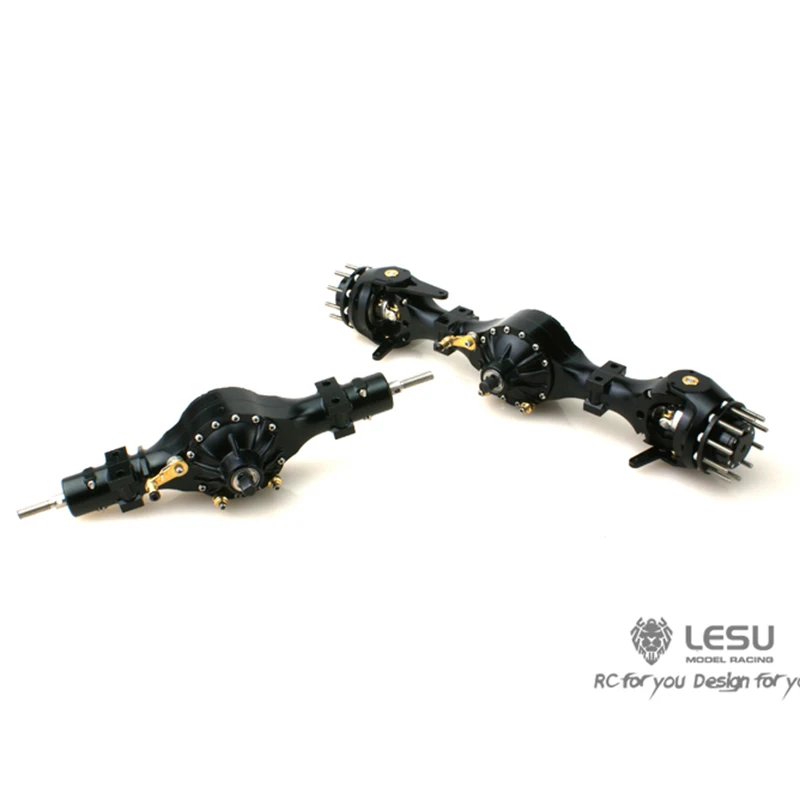 LESU металлический фланец ось дифференциальный замок для 1/14 4x4 RC тягач