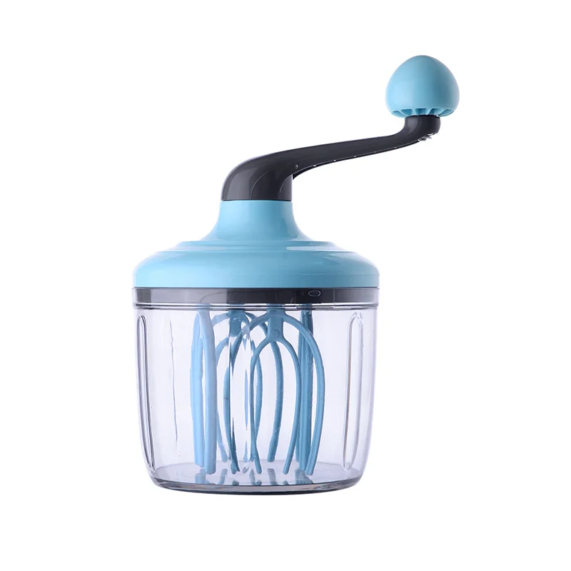 

Semi-Automatische Mixer Non-stick Ei Gereedschappen Siliconen Whisk Cake Beater Manual Zelf Draaien Plastic Ei Crme Roeren