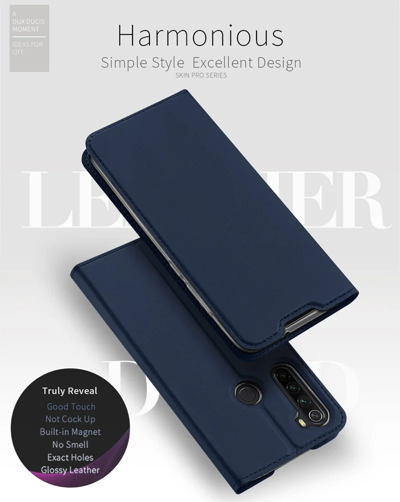 DUX DUCIS чехол для Xiaomi Redmi Note 8 Pro 8T 8A Книга Флип кожаный бумажник чехол