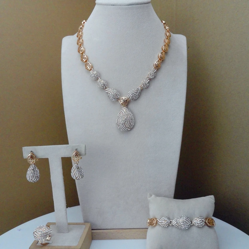 Yuminglai Африканские модные ювелирные изделия для женщин ожерелье наборы