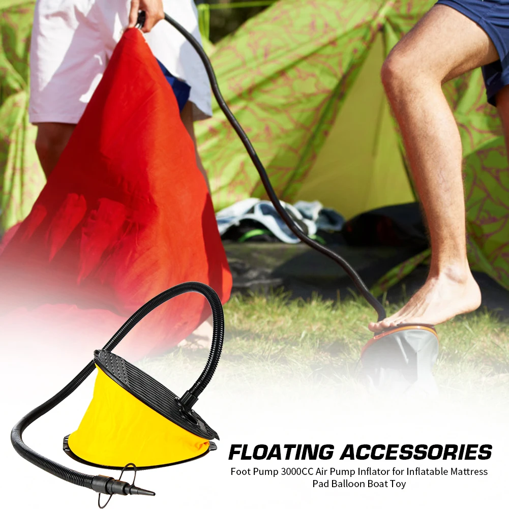 3000CC напольный ножной насос воздушный для надувной матрас Коврик Шар кровать