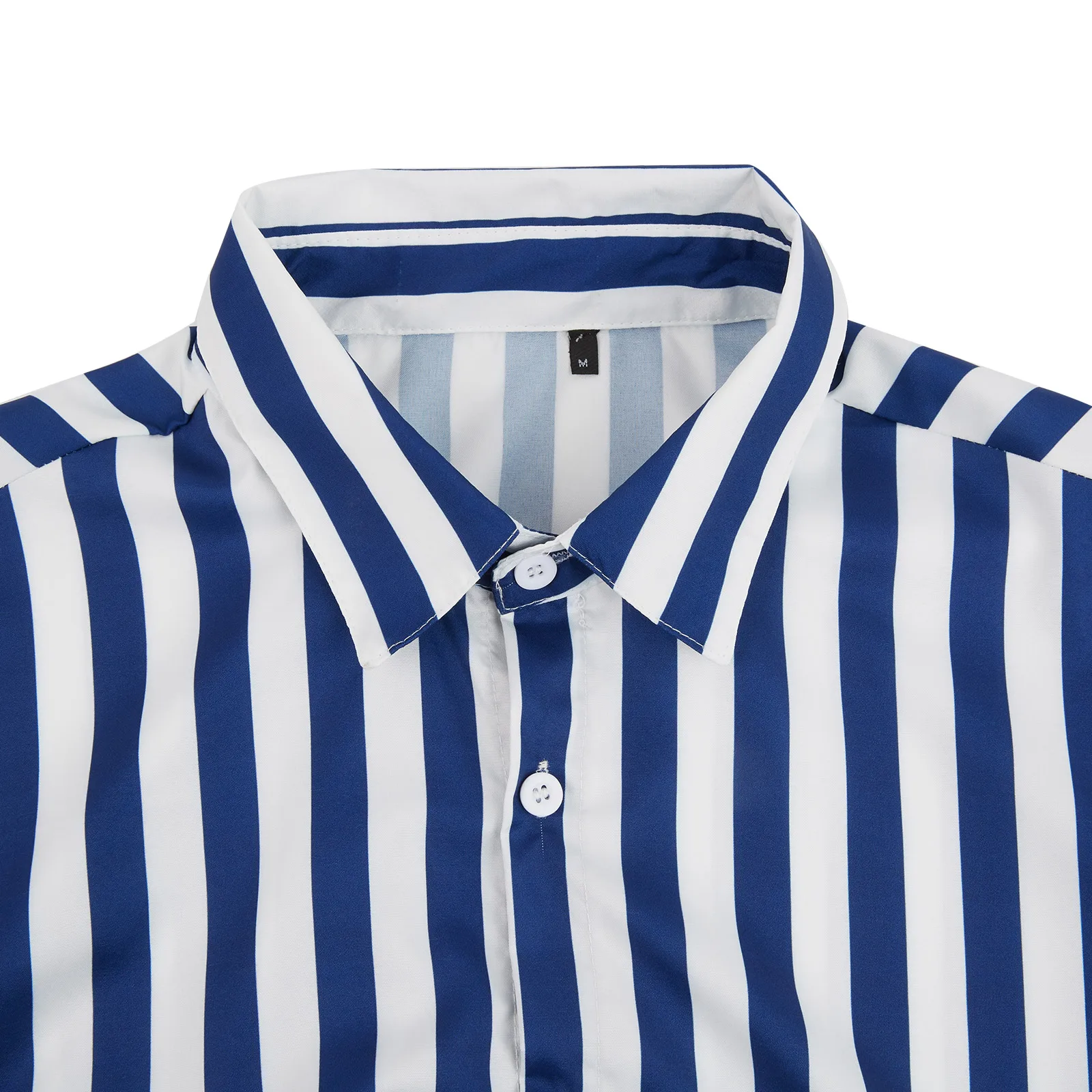 

hirigin Fashion Men Striped Rompers Short Sleeve Button Shorts Lapel Jumpsuit Drawstring Streetwear 2021 Casual Playsuit