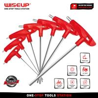 wiseup 7pcs allen wrench set t handle hex key kit hexagon screwdriver for car bike motorycle repair hand tools 2 2 5 3 4 5 6 8mm
