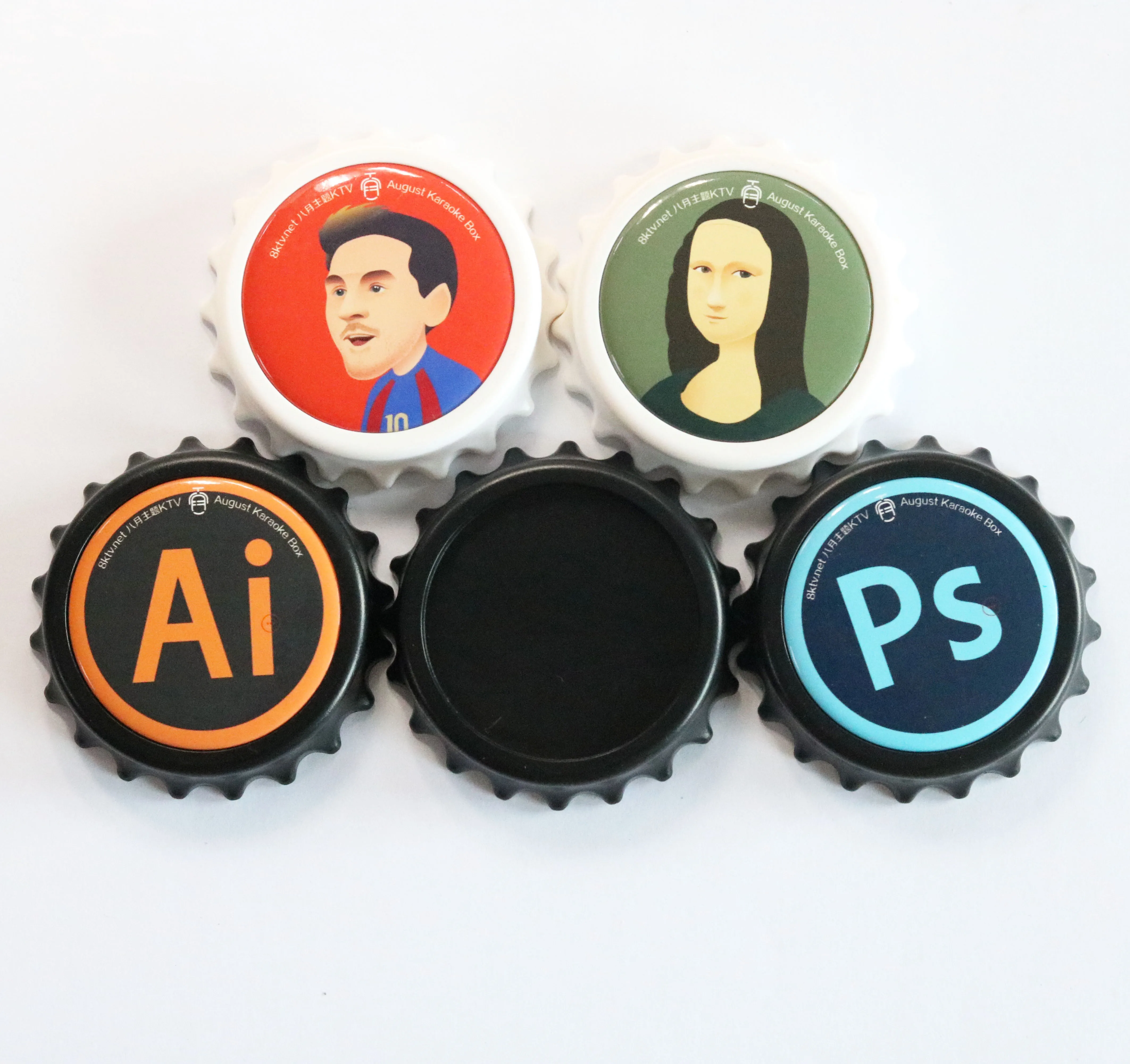 58 мм магнитный Открыватель для бутылок в форме крышки европейском стиле/100