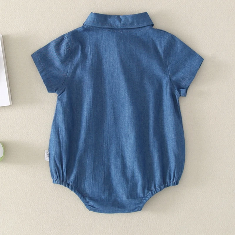 Комбинезон джинсовый для новорожденных девочек и мальчиков на лето 2020|Боди