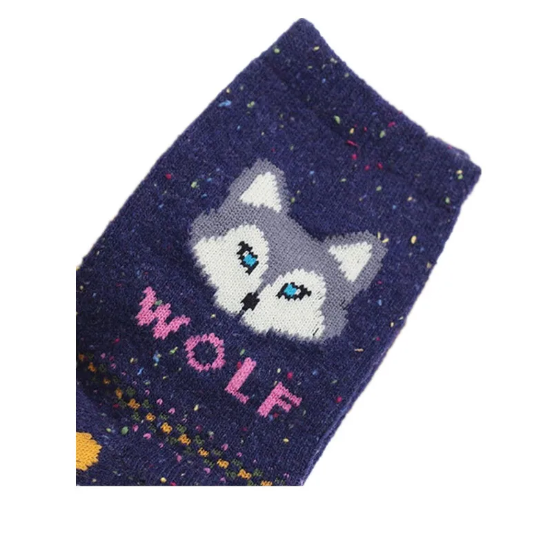 3 пар/компл. мультфильм животных Теплые Носки с рисунком оленя кота &quotЛиса&quot