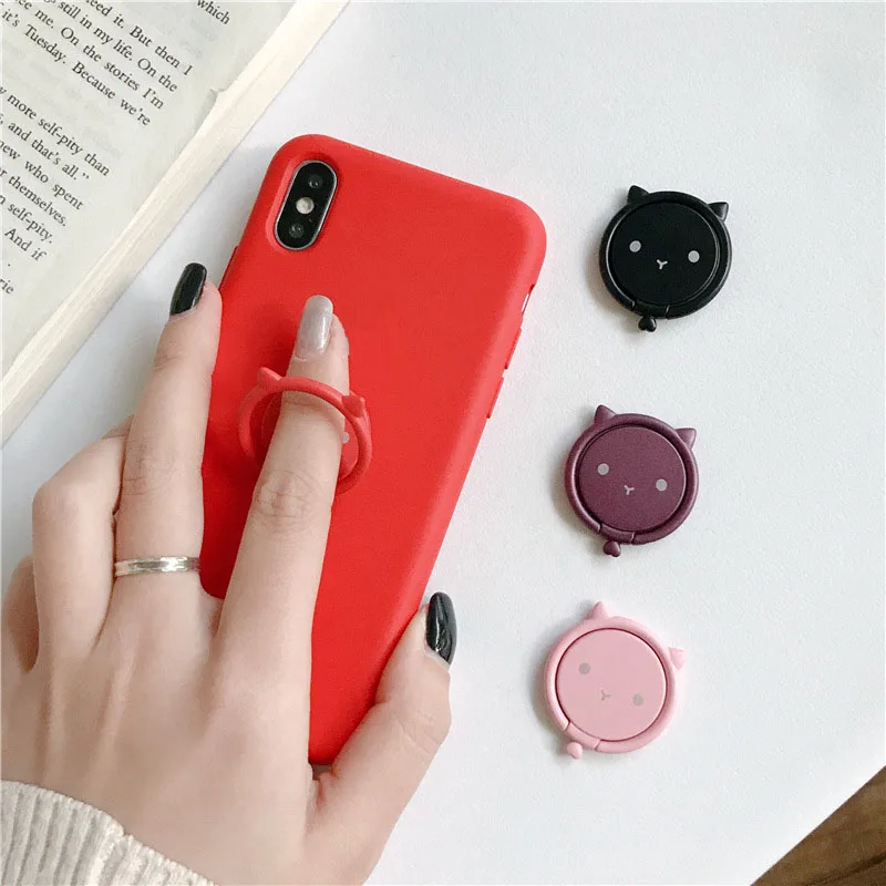 UVR металлическая Роскошная подставка для смартфона с изображением кошки кролика