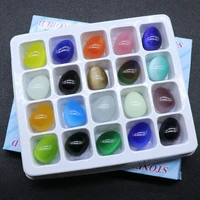 1822mm natural stone egg shaped cats eye opal crystal massage accessory minerale gemstone reiki home decoration