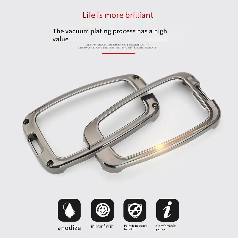 

Zinc alloy key shell is suitable for Toyota Corolla chr Prado Highlander Asia Dragon Camry car key cover metal buckle shell