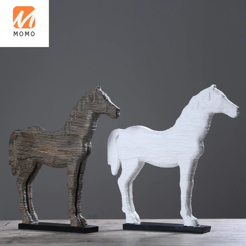 

American Country Retro Creative Horse Furnishings Office Living Room Study Cabinet Decorations Crafts Gift