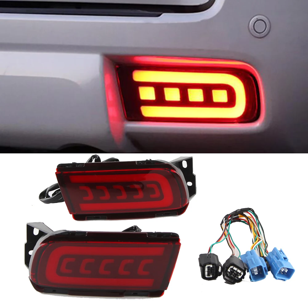 For Toyota LAND CRUISER PRADO LC150 2010-2020 Multi-functions LED Rear Bumper Light Fog Lamp Brake Light Dynamic Turn Signal