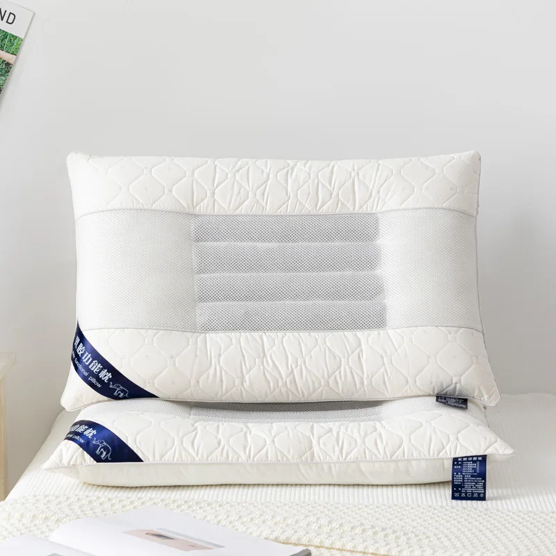 

New Cotton Single Latex Travel Body Pillow Core Seed Cervical Household Adult Neck Pillow Memory Bedding Anti-Static Hot Sale