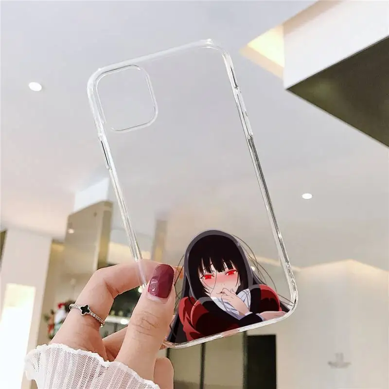 

Crazy Excitement Manga Kakegurui Phone Case Transparent soft For iphone 5 5s 5c se 6 6s 7 8 11 12 plus mini x xs xr pro max