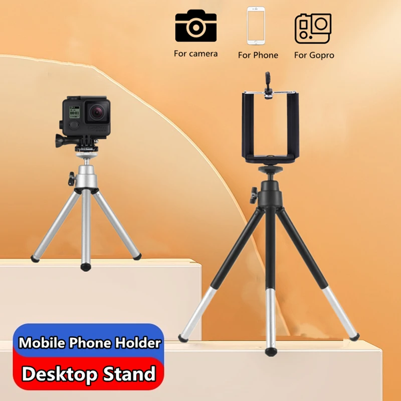 

Двухсекционный мини-штатив для iPhone, Samsung, Xiaomi, штатив для смартфона для камеры Gopro 9, 8, 7