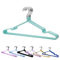 10pcs colorful rubber stainless steel hangers for clothes pegs non slip drying clothes rack hanger outdoor drying rack