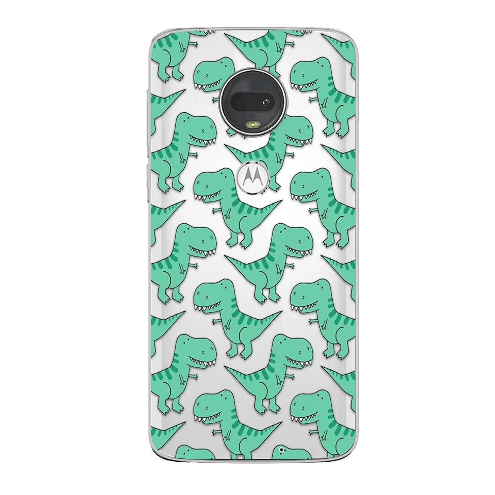 

Dinosaur Case For Motorola Moto G7 G5 G8 G9 G10 G5S G6 E5 E6 E7 Plus Play Power Soft Silicone TPU Shockproof Protect Phone Funda