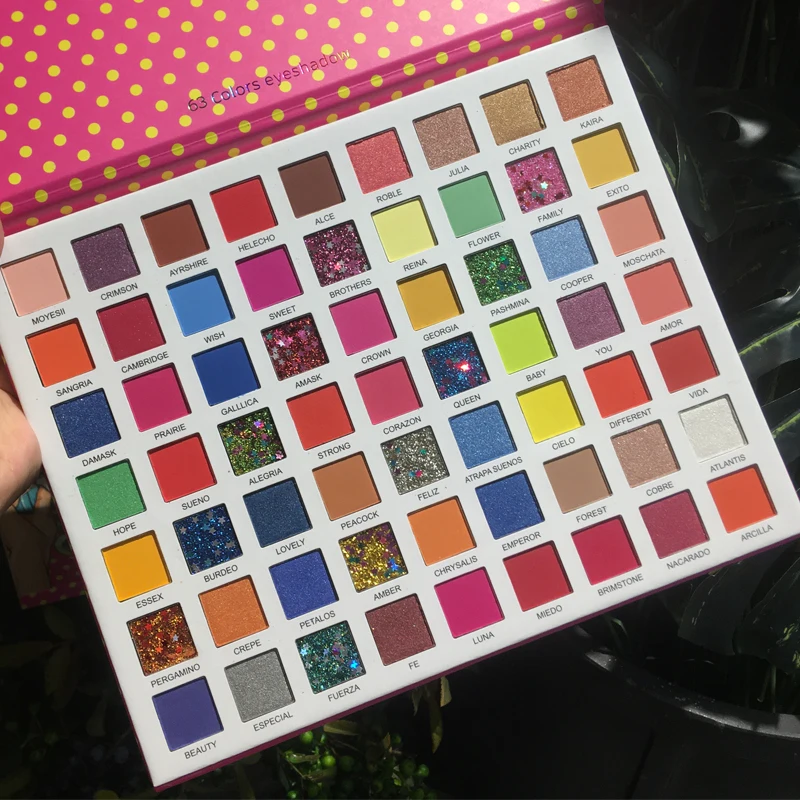 Палетка разноцветных теней для век макияжа мерцающие блестки сценическое шоу